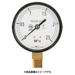 一般圧力計（A枠立型・Φ100）圧力レンジ0.0～4MPa G3/8【1027140】 1027140