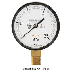 一般圧力計（A枠立型・Φ100）圧力レンジ0.0～6MPa G3/8【1027160】 1027160