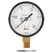 一般圧力計(A枠立型・Φ100)圧力レンジ0.0~6MPa R3/8【1028160】 1028160