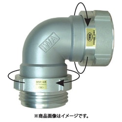 媒介金具 アルミ製 吸口ダブルスイベルエルボ（スロッター） 15WSL7590A