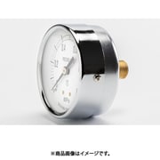 小型圧力計（D枠埋込型・縁なし・中心ネジ・Φ50）圧力レンジ0.0～0.16MPa R1/4 1753016