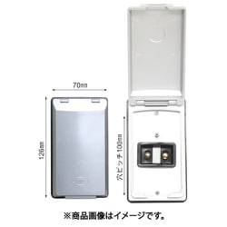 車両艤装部品 コンセント用 防滴保護カバー（防滴プレート＆コードセット） 19BTSET07XX
