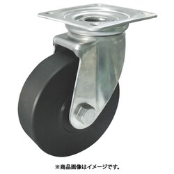 導電MCナイロン車輪（ベアリング入）自在金具付 EMC-J130CD