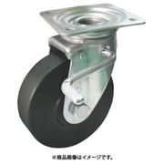 導電MCナイロン車輪(ベアリング入)ステンレス製自在金具ストッパー付 EMC-JAB75CD