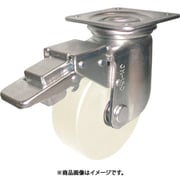 重荷重用帯電防止MCナイロン車輪（ベアリング入）自在金具ストッパー付 HEMC-JMB100AS