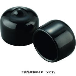 保護キャップ 丸(10個入)黒 HLDP65-2-P