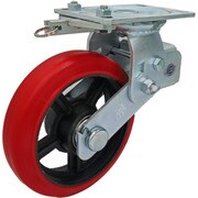 重荷重用緩衝スプリング付キャスター自在車旋回ロック付 HSPJ200TL