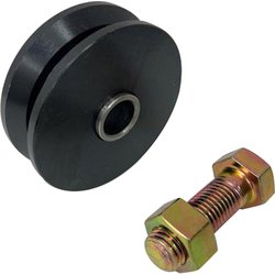 フジキング重量戸車 V型 120mm 車のみ（ボルト・ナット付） K120V-N