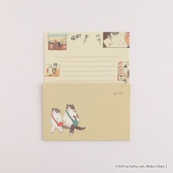 レターセット(Meow)黒山キャシー・ラム MBB-041