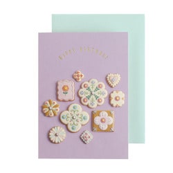 バースデーカード KUNIKA purple KG-010