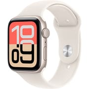 Apple Watch SE 3(GPSモデル)- 44mmスターライトアルミニウムケースとスターライトスポーツバンド - S/M MEHG4J/A