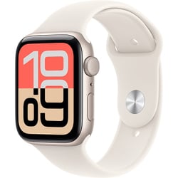 Apple Watch SE 3（GPSモデル）- 44mmスターライトアルミニウムケースとスターライトスポーツバンド - M/L MEHJ4J/A