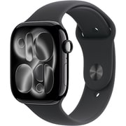 Apple Watch Series 11(GPSモデル)- 46mmジェットブラックアルミニウムケースとブラックスポーツバンド - M/L MEUX4J/A