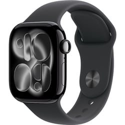 Apple Watch Series 11（GPS ＋ Cellularモデル）- 42mmジェットブラックアルミニウムケースとブラックスポーツバンド - S/M MF834J/A