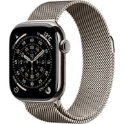 Apple Watch Series 11(GPS + Cellularモデル)- 42mmナチュラルチタニウムケースとナチュラルミラネーゼループ MF8P4J/A