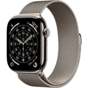 Apple Watch Series 11(GPS + Cellularモデル)- 46mmナチュラルチタニウムケースとナチュラルミラネーゼループ - M/L MFD04J/A