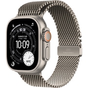 Apple Watch Ultra 3(GPS + Cellularモデル)- 49mmナチュラルチタニウムケースとナチュラルチタニウムミラネーゼループ - S MEWW4J/A