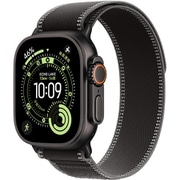Apple Watch Ultra 3(GPS + Cellularモデル)- 49mmブラックチタニウムケースとブラック/チャコールトレイルループ - S/M MF1D4J/A