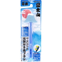 マスコット吸盤付き歯ブラシ 富士山 ライトブルー 1本入