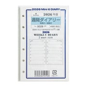 週間ダイアリー 見開き2週間式 MINI6 0029-026