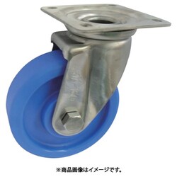 MCナイロン車輪(ベアリング無)ステンレス製自在金具付 MCVA-JA130