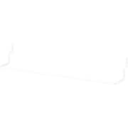 パンチングボード用パーツ ホワイト フック PBIFW-208