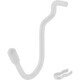 パンチングボード用パーツ ホワイト U型フック キャップ白 4P PBUFW-38