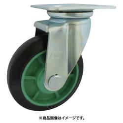 樹脂製ゴム車輪（ベアリング無）自在金具付 PNAJ200