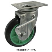 樹脂製ゴム車輪ステンレス製自在車ストッパー付 100 PNAJAB100