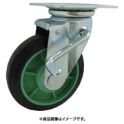 樹脂製ゴム車輪(ベアリング無)自在金具ストッパー付 PNAJB200