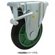 樹脂製ゴム車輪（ベアリング無）固定金具ストッパー付 PNAKB130