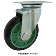 樹脂製ゴム車輪(ベアリング入)自在金具付 200 PNJ200