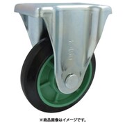 樹脂製ゴム車輪(ベアリング入)固定金具付 150 PNK150