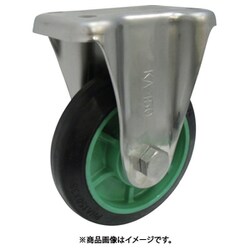 樹脂製ゴム車輪ステンレス製固定車付 200 PNKA200