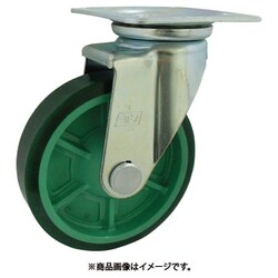 樹脂製ウレタンゴム車輪(ベアリング無)自在車付 PNUAJ150