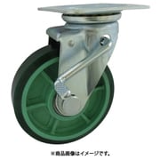 樹脂製ウレタンゴム車輪(ベアリング入)自在金具ストッパー付 200 PNUJB200