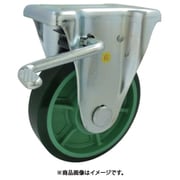 樹脂製ウレタンゴム車輪(ベアリング入)固定金具ストッパー付 150 PNUKB150