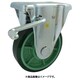 樹脂製ウレタンゴム車輪（ベアリング入）固定金具ストッパー付 200 PNUKB200