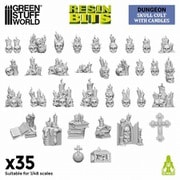 GSWD-13299 3Dプリントセット 1：48 キャンドルとドクロカルト [プラモデル用パーツ]