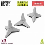 GSWD-13599 3Dプリントセット 1：48-1：35 トライデント対戦車 障害物 [プラモデル用パーツ]