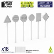 GSWD-13625 3Dプリントセット 1：48 道路標識 [プラモデル用パーツ]