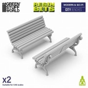 GSWD-13633 3Dプリントセット 1：48 公園のベンチ（丸太） [プラモデル用パーツ]