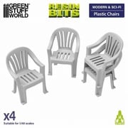 GSWD-13638 3Dプリントセット 1：48 プラスチック製の椅子 [プラモデル用パーツ]
