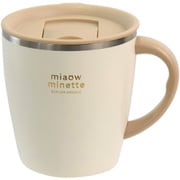 にゃお 目盛り付きステンレスサーモマグカップ ホワイト 430ml 424205