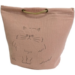 にゃお 保冷手さげキャリーポーチ ピンク 423116