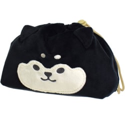 ムームーフレンズ フェイス巾着 くろまめしば 421907