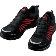 S シューズ ブラックXレツド 24.5 S4161-521-24.5