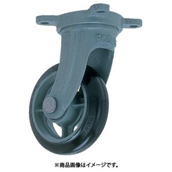 鋳物中荷重用ゴム車輪自在車付ベアリング入 250Φ SB-G250