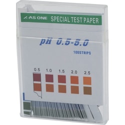 AS pH試験紙 スティックpH0.5-5.0（100枚入） 1-1267-03