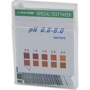 AS pH試験紙 スティックpH0.5-5.0（100枚入） 1-1267-03